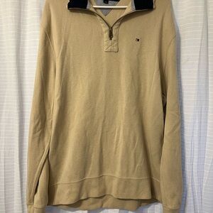 Tommy Hilfiger Beige and Navy Sweater